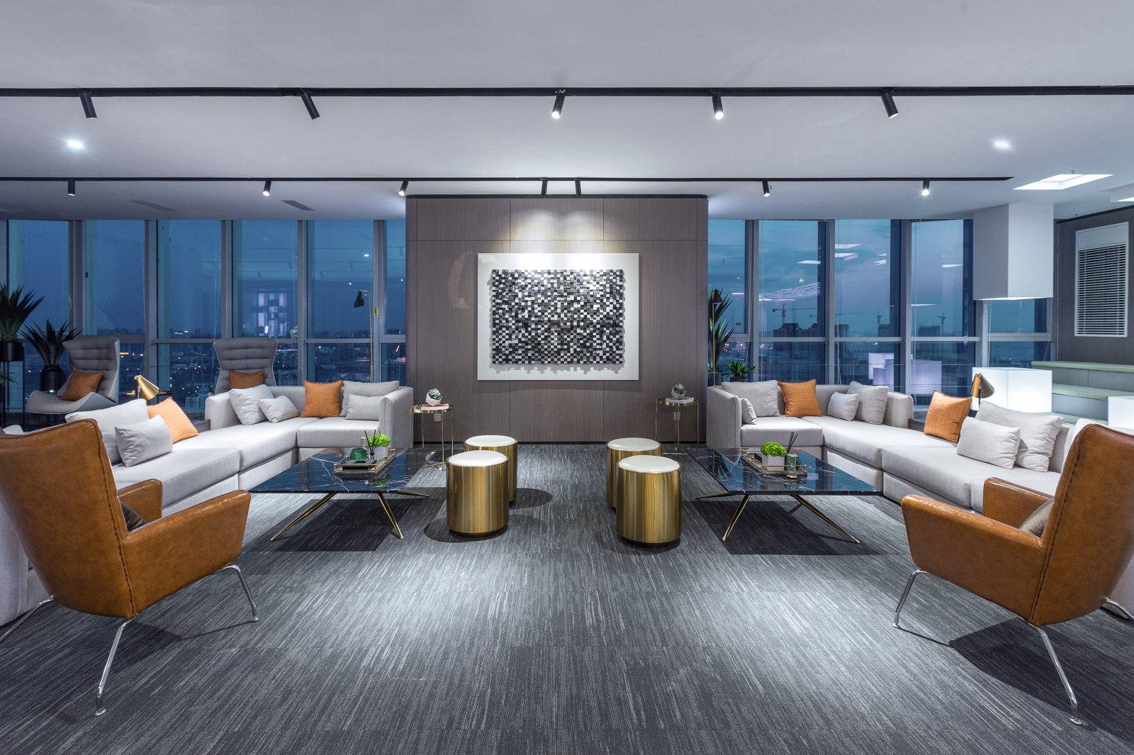 550平米办公室设计装修效果图