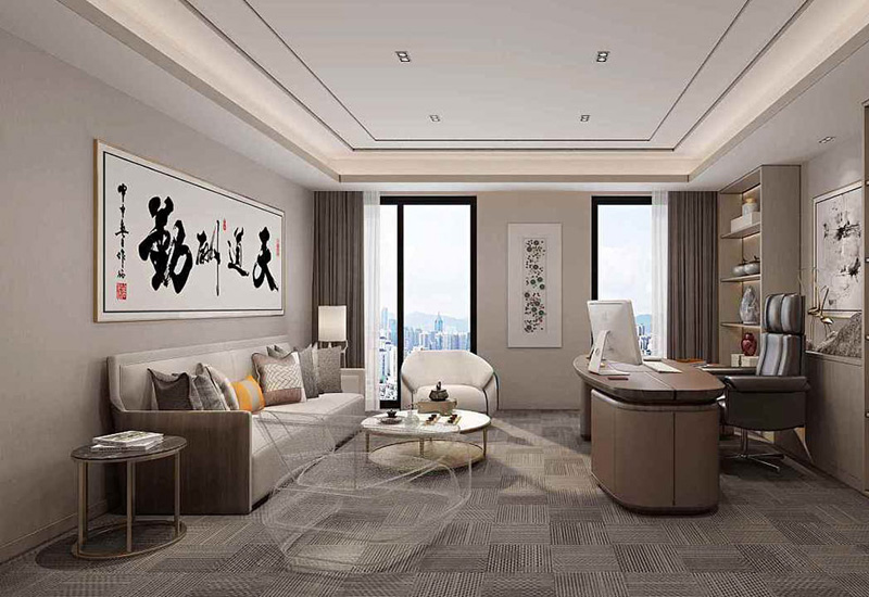 280平米新中式办公室装修效果图