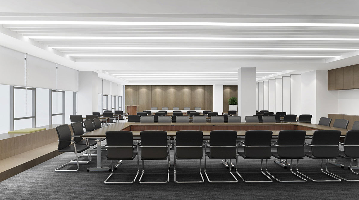 600平科技型办公室装修设计效果图