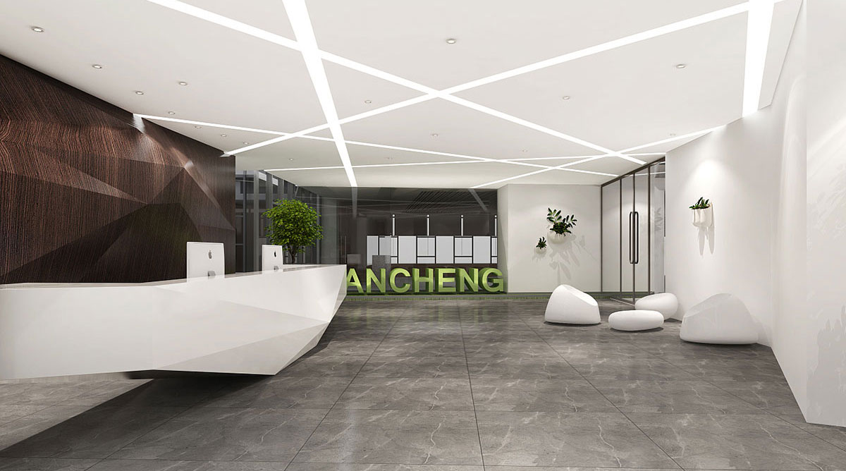 600平科技型办公室装修设计效果图