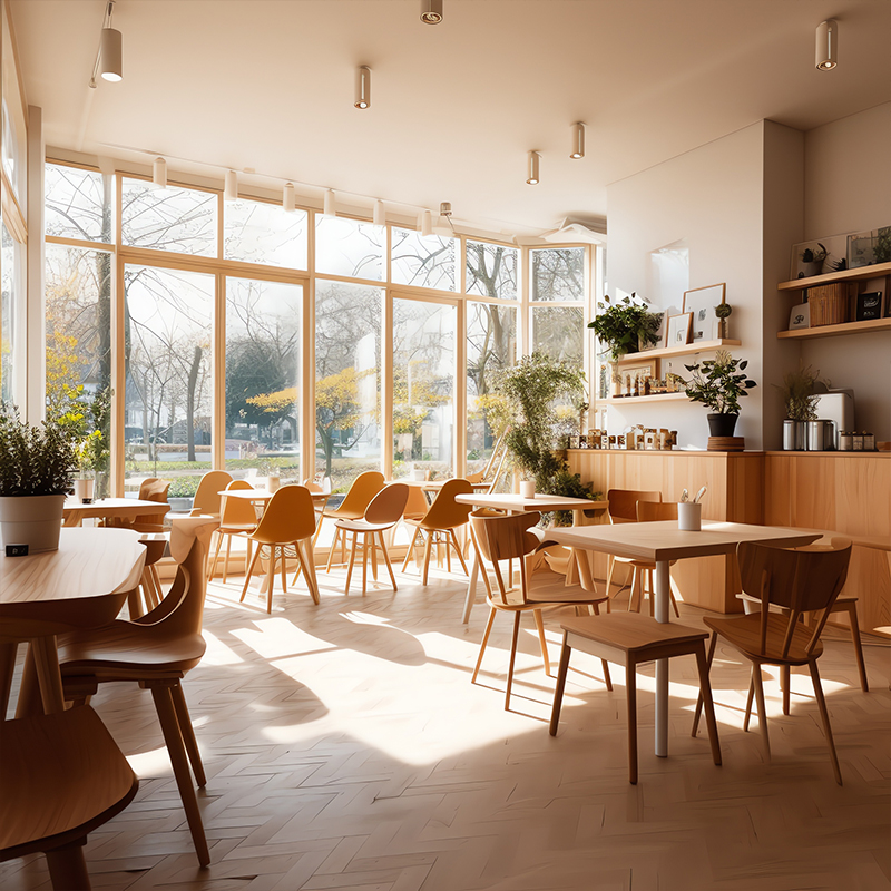 400平米餐饮店面装修设计效果图