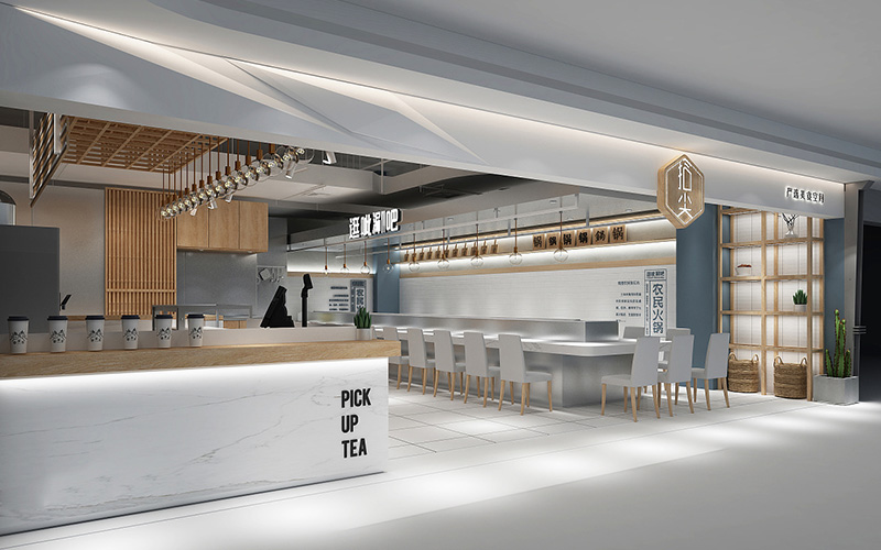 320平米餐饮空间装修设计效果图