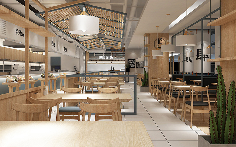 320平米餐饮空间装修设计效果图