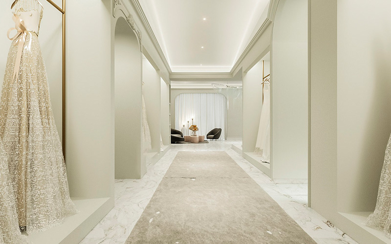 345平米婚纱礼服馆装修设计效果图