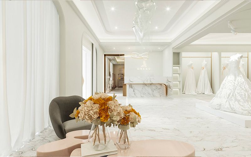 345平米婚纱礼服馆装修设计效果图