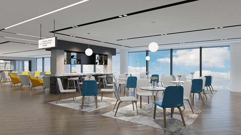 3200平米汽车展厅装修设计效果图