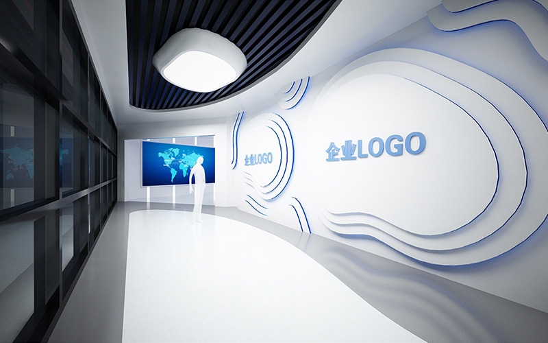 800平米集团公司展厅装修设计效果图