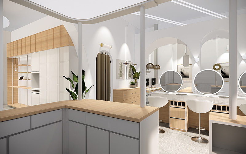 1150平米婚纱摄影学院装修设计效果图