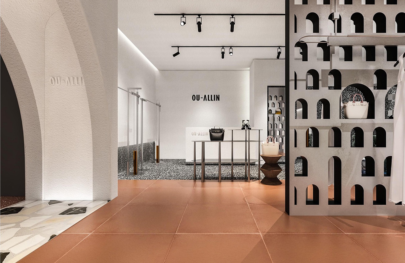 130平米包包专卖店设计装修效果图