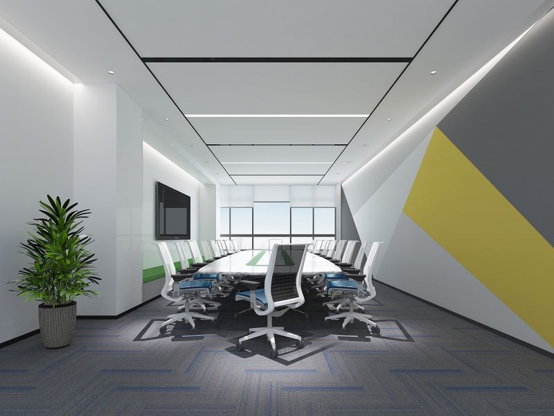 600平米办公室装修设计-产业园装修改造