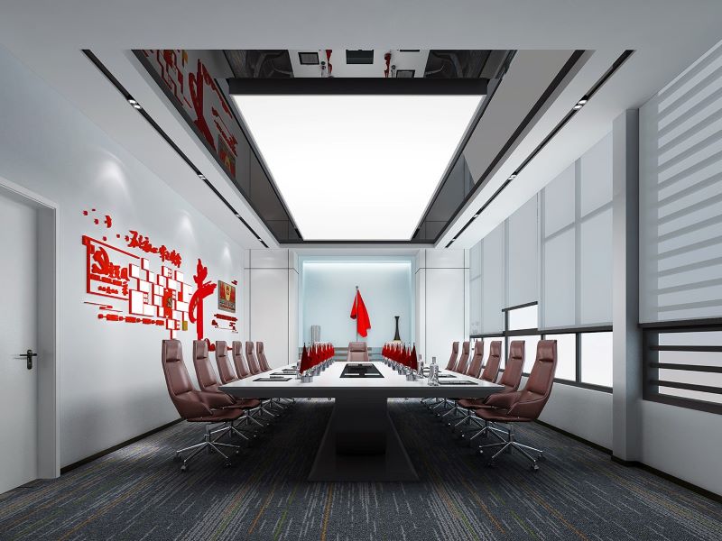 600平米办公室装修设计-产业园装修改造