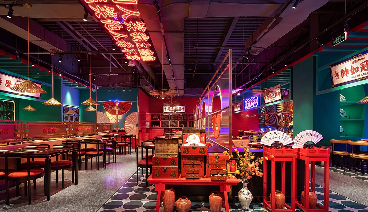270平米国朝主题火锅店装修设计效果