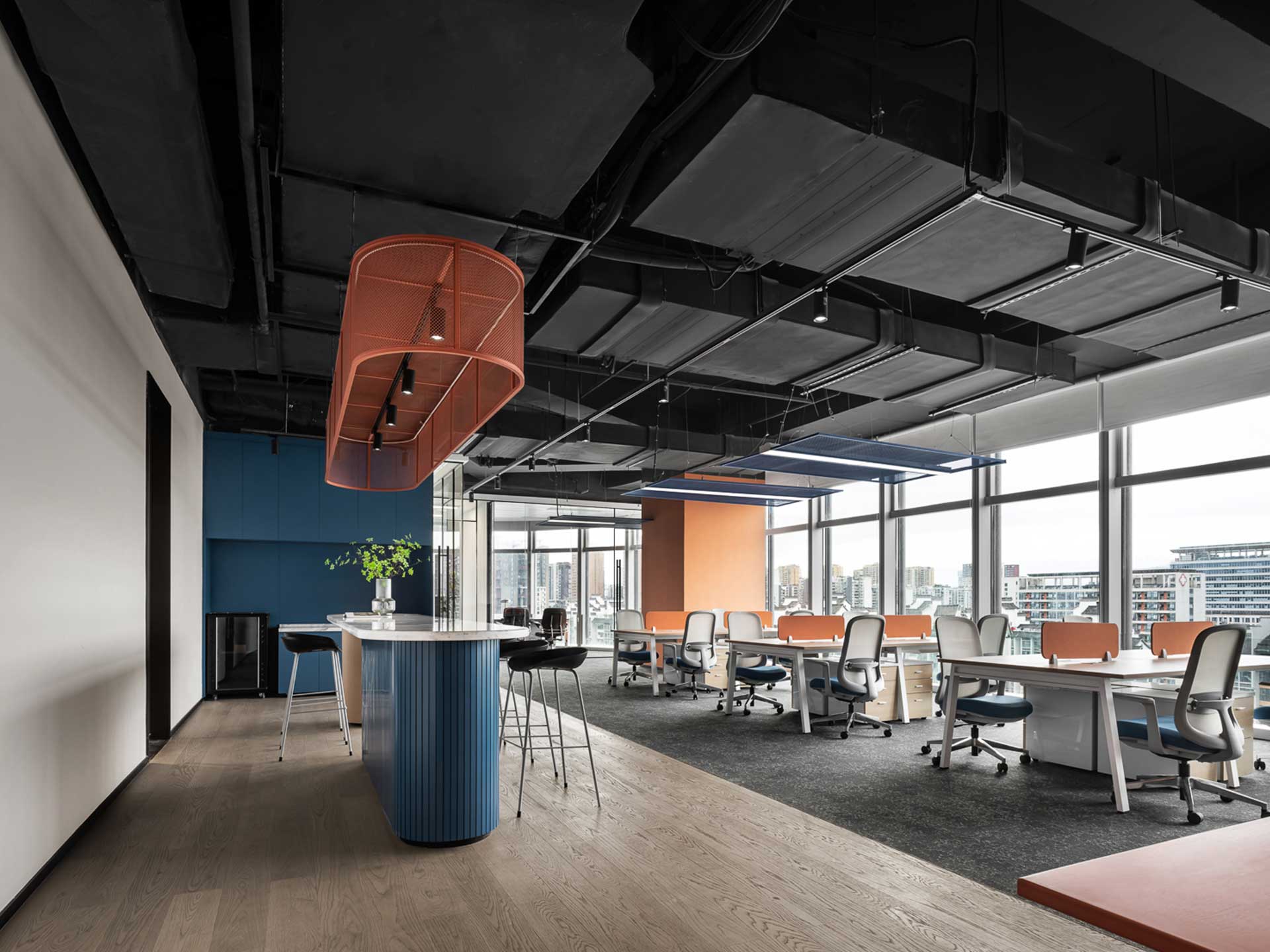 270平米企业办公室设计装修效果图