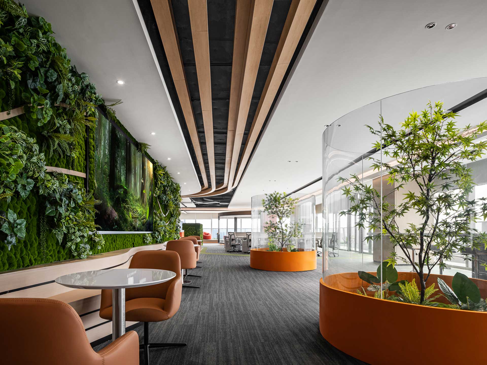 1050平米办公室设计装修效果图