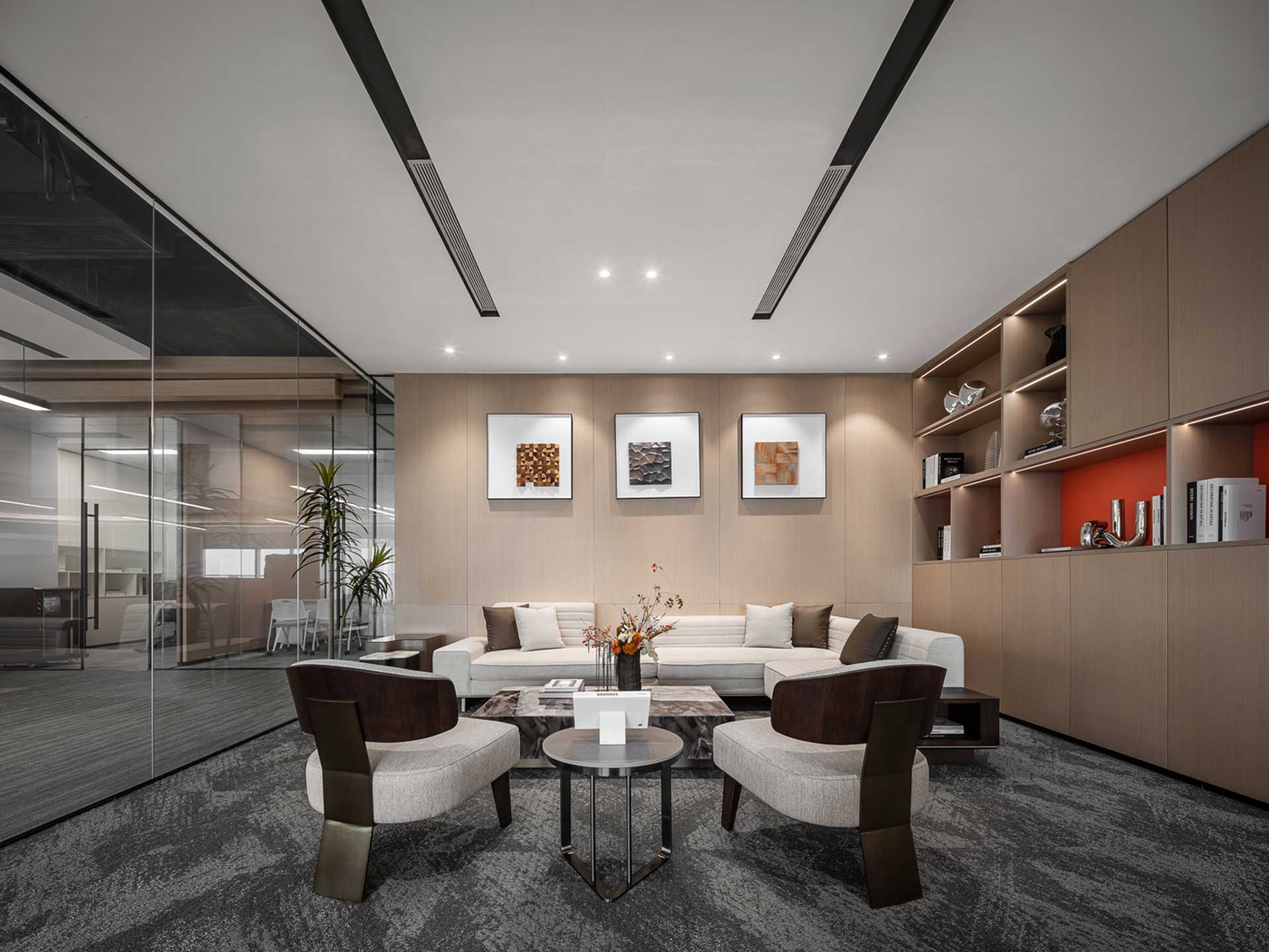 1050平米办公室设计装修效果图