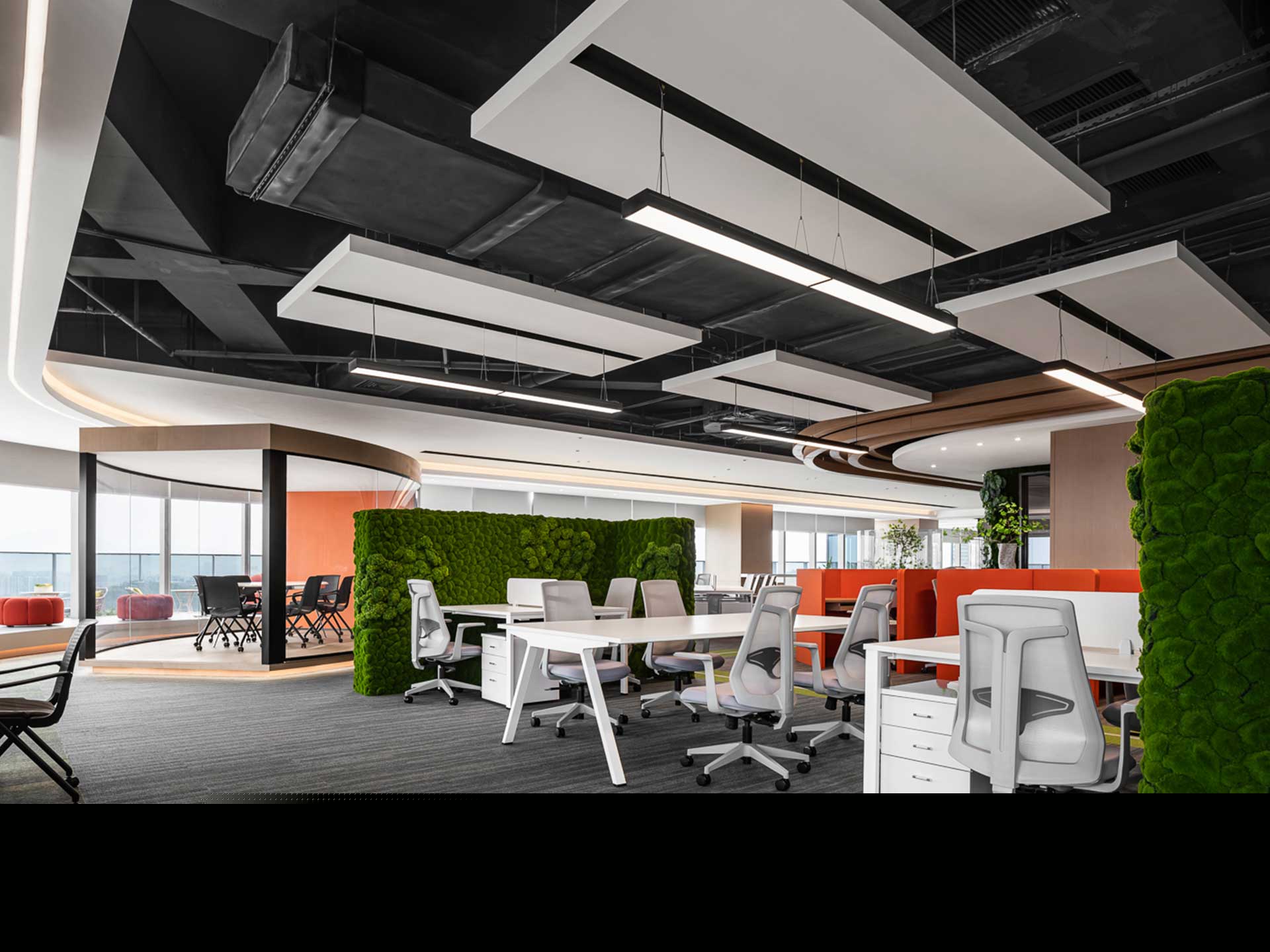 1050平米办公室设计装修效果图