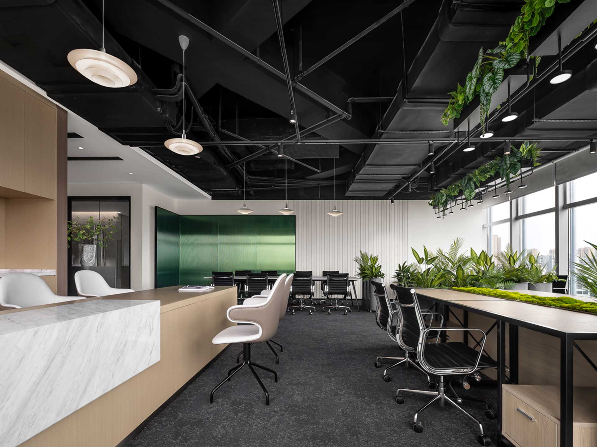 315平米办公空间设计装修效果图