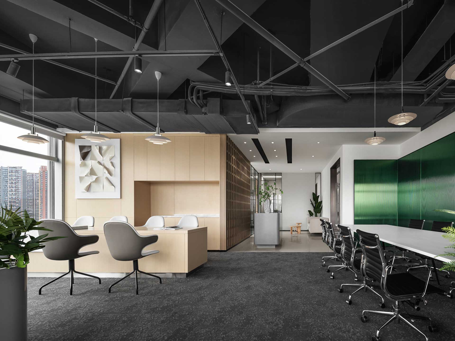 315平米办公空间设计装修效果图