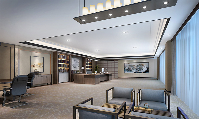 郑州办公室设计600平米装修效果图