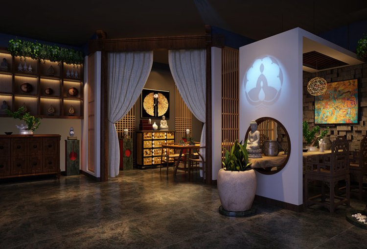 900平米茶艺会所体验店装修设计效果图