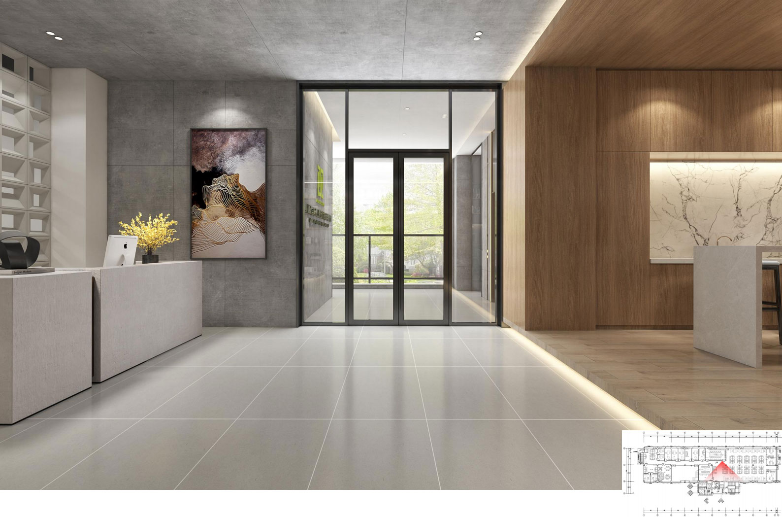 800平米郑州办公室装修效果图