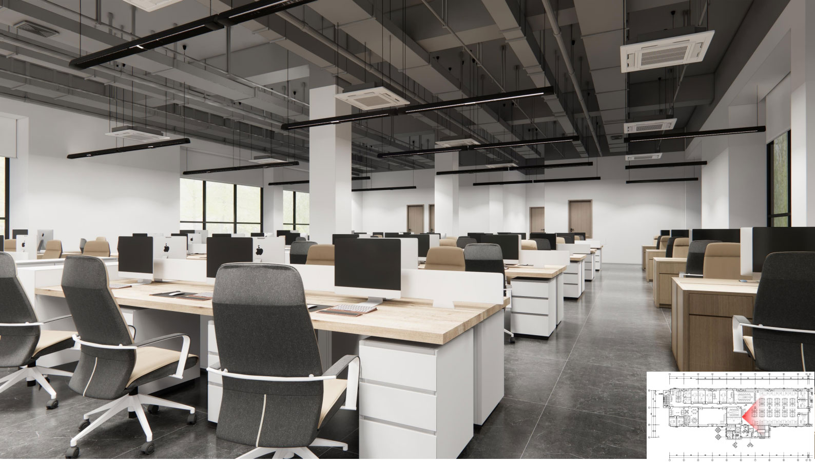 800平米郑州办公室装修效果图