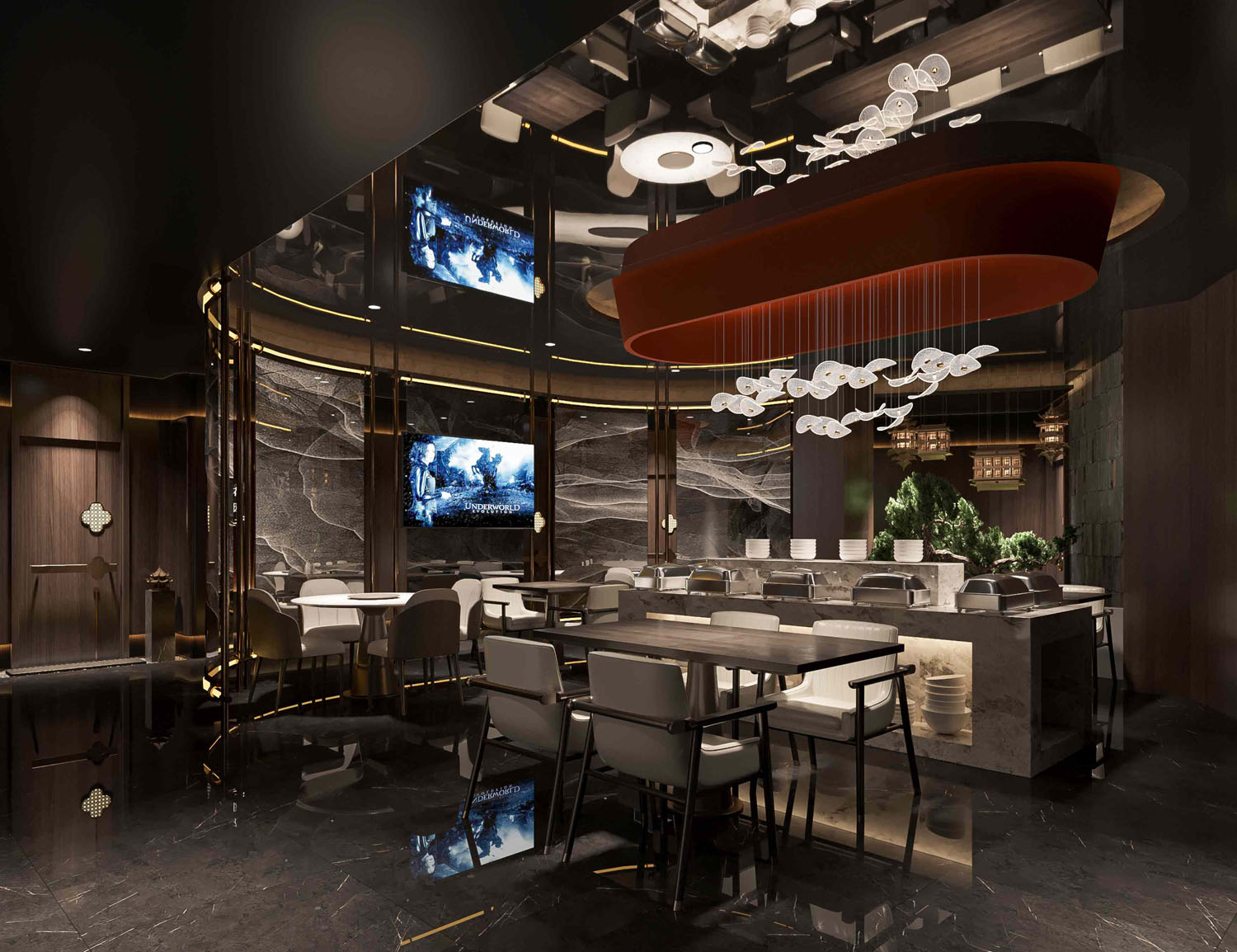 1200平米足浴会所装修设计效果图