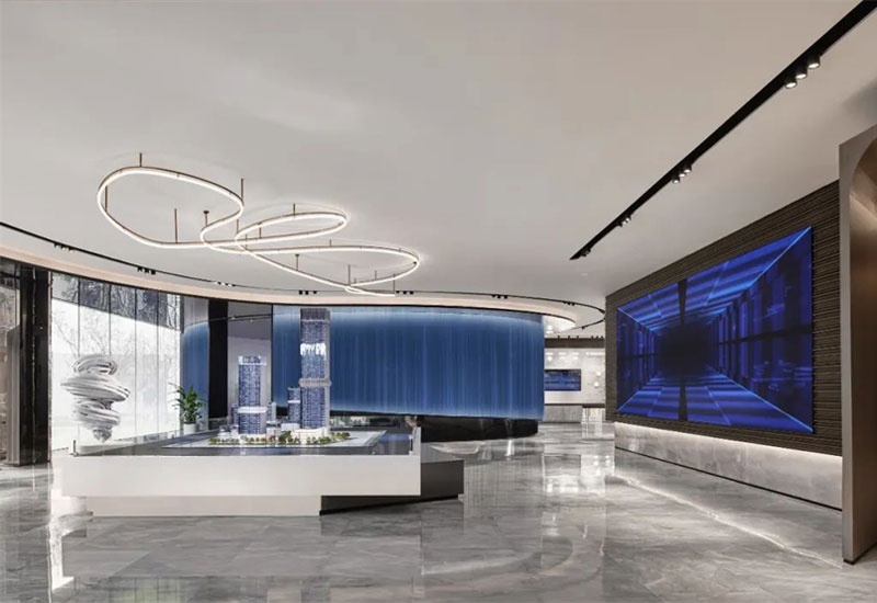 1050平金融公司办公空间设计效果图