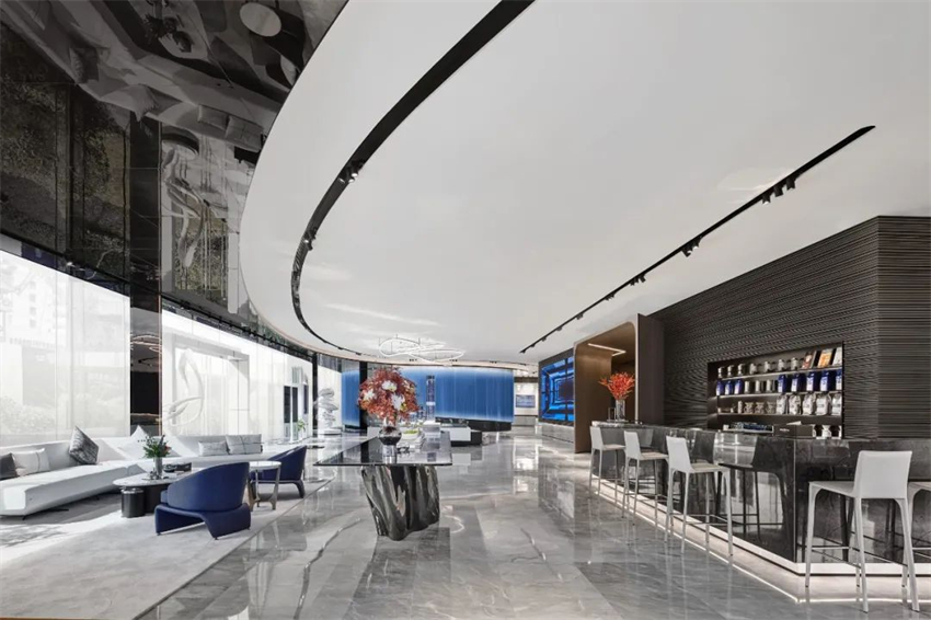 1050平金融公司办公空间设计效果图