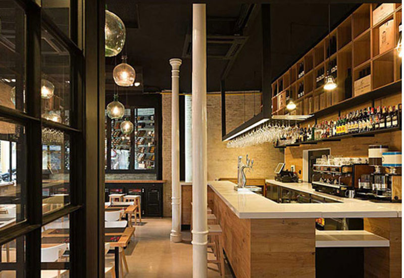 130平米餐饮店面装修设计效果图