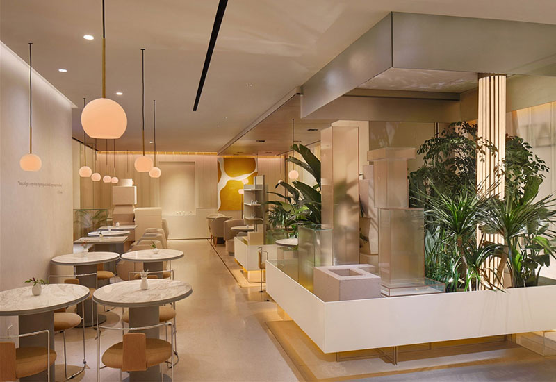 135平米轻奢咖啡甜品店装修设计效果图