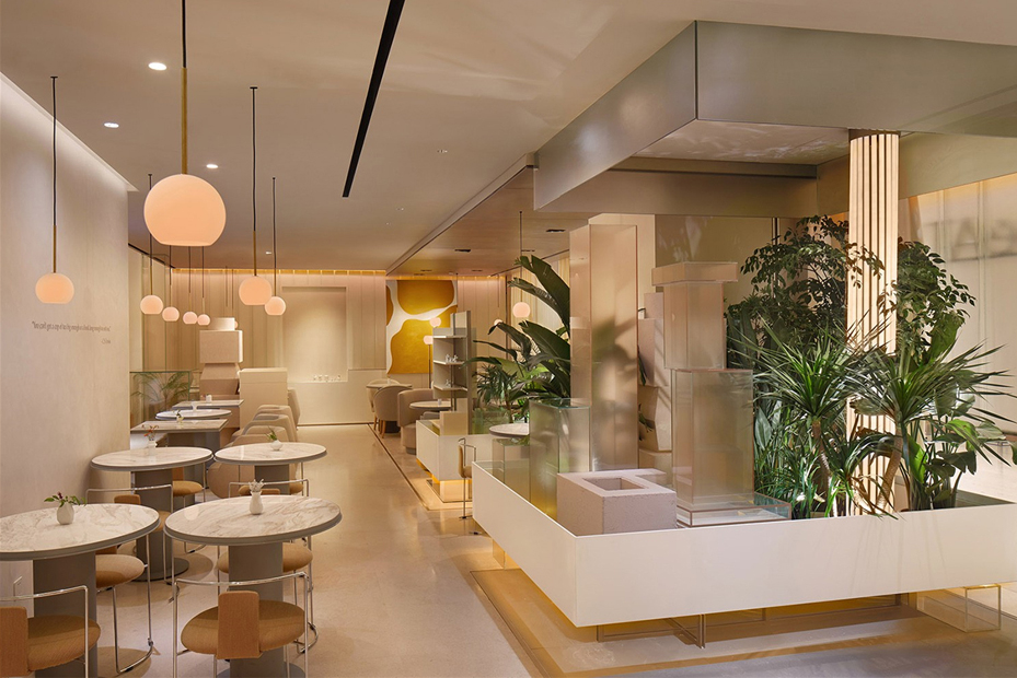 135平米轻奢咖啡甜品店装修设计效果图