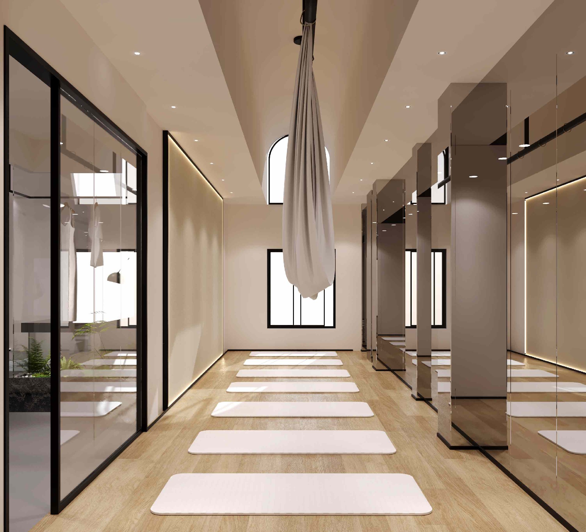 950平米瑜伽馆设计装修效果图