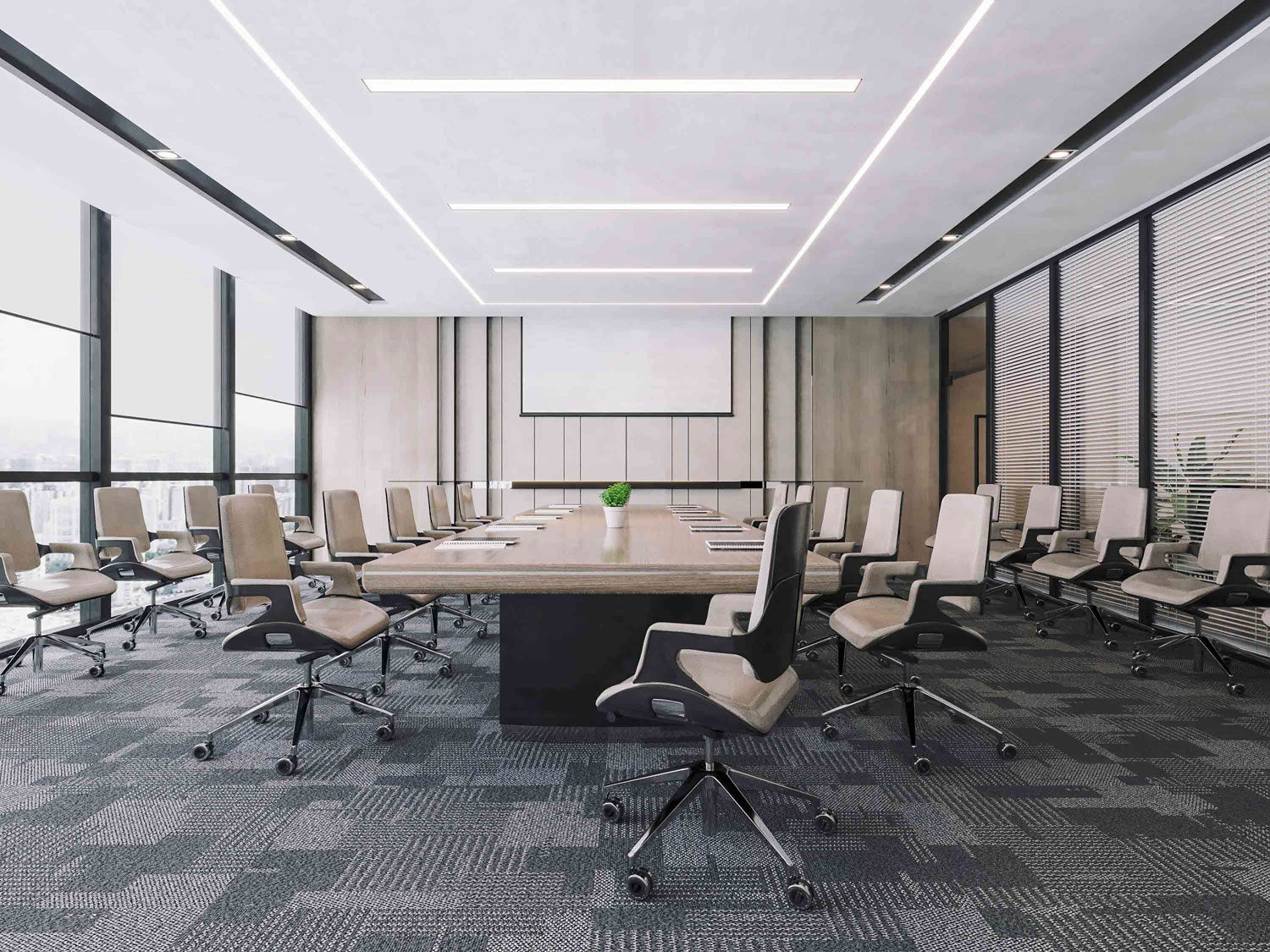 600平郑州办公室装修设计案例