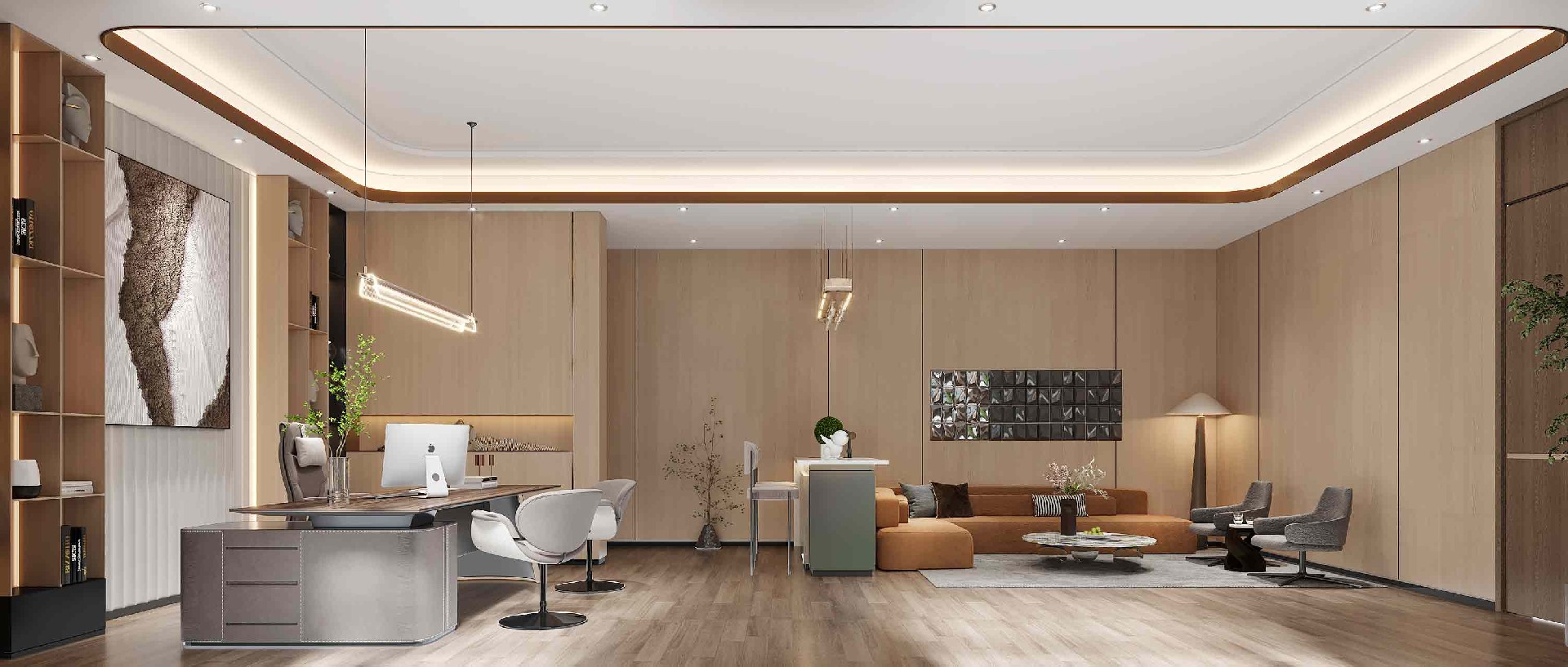 500平米科技办公室装修效果图