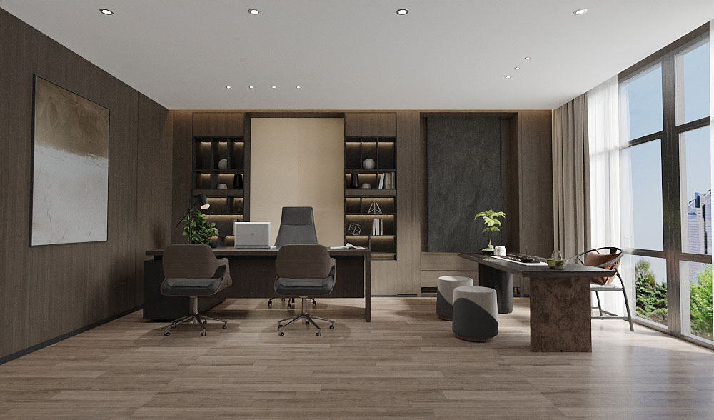 500平米科技办公室装修效果图