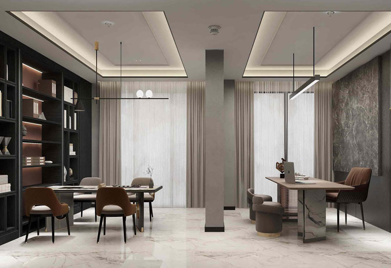 1000平米集团办公室装修效果图