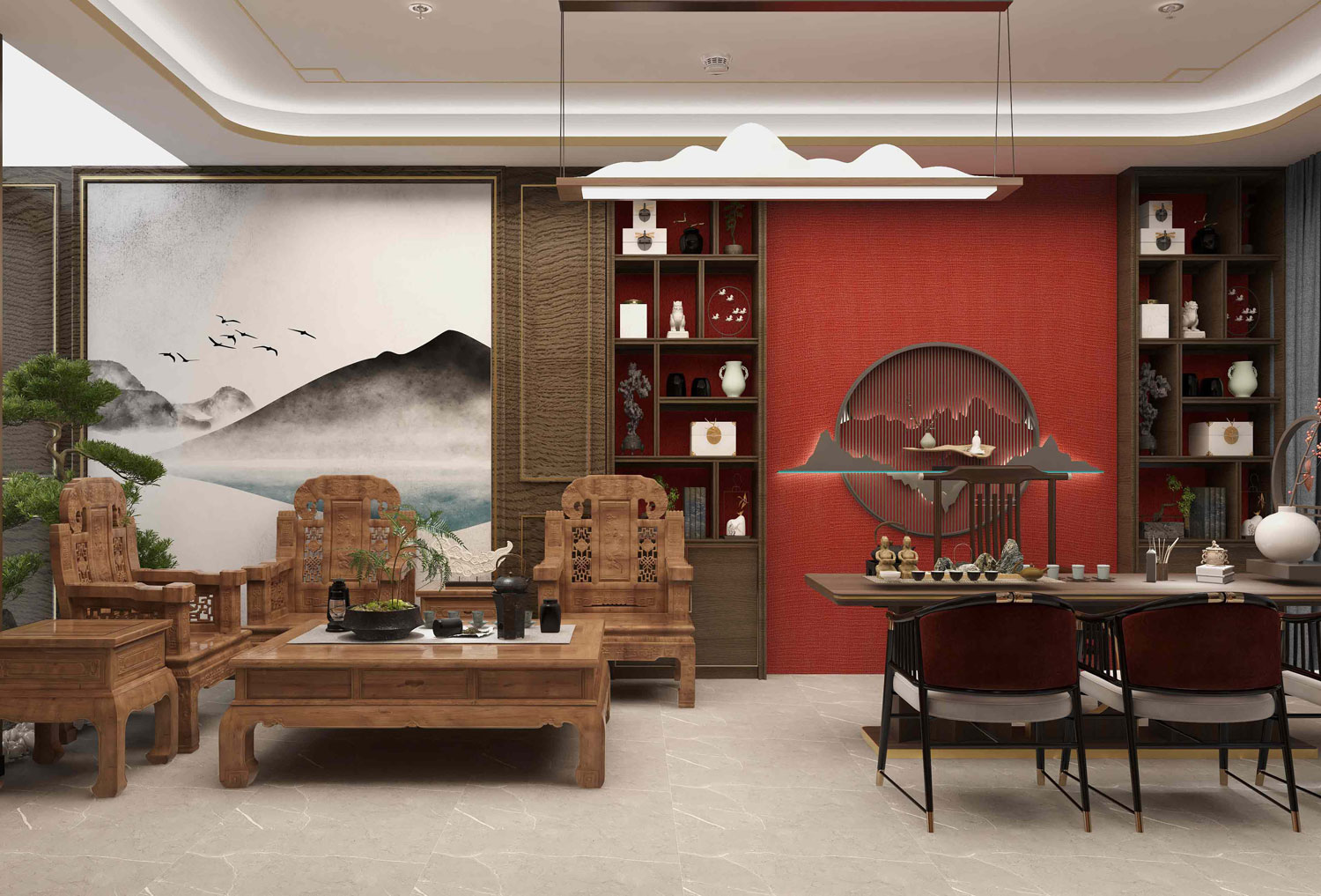 1000平米集团办公室装修效果图