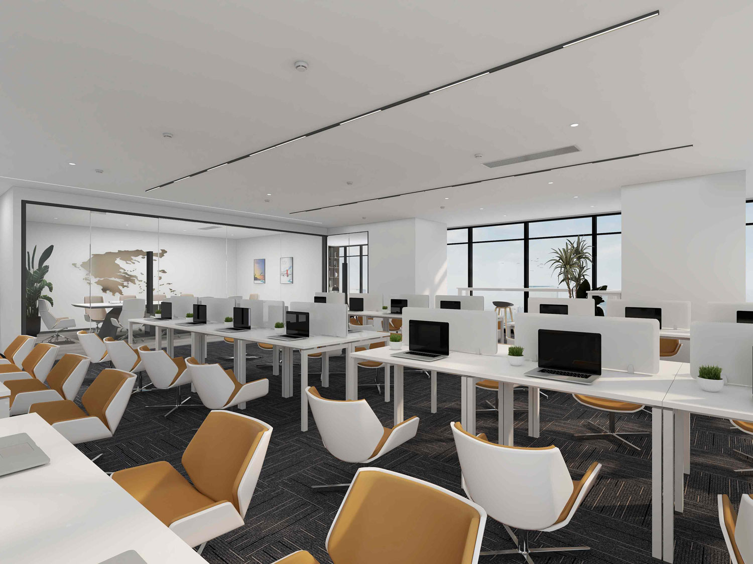 610平米郑州办公室装修设计效果图