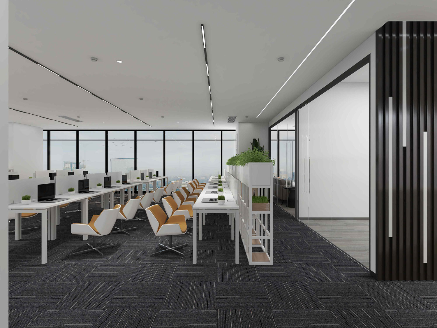 610平米郑州办公室装修设计效果图