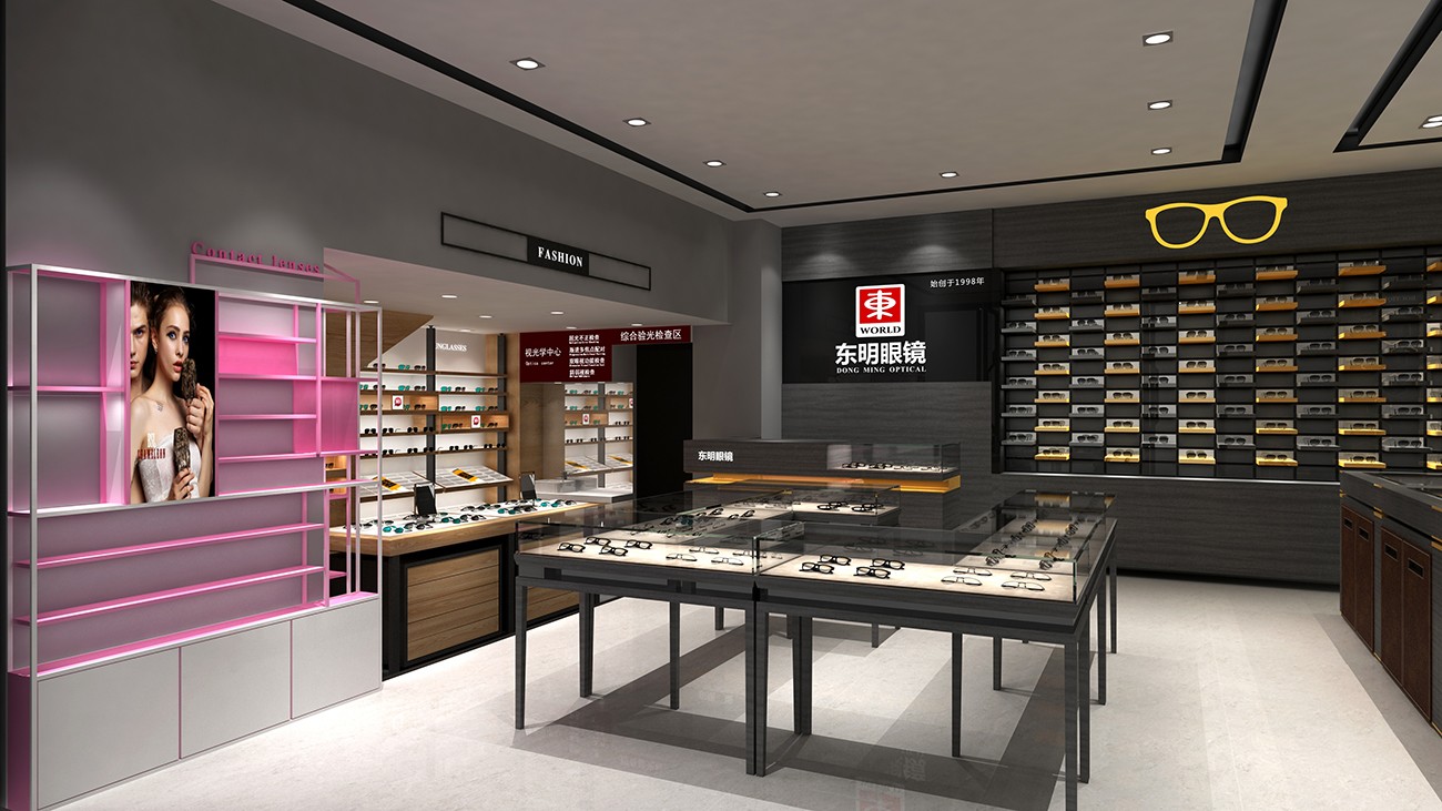 55平米眼镜店设计装修效果图
