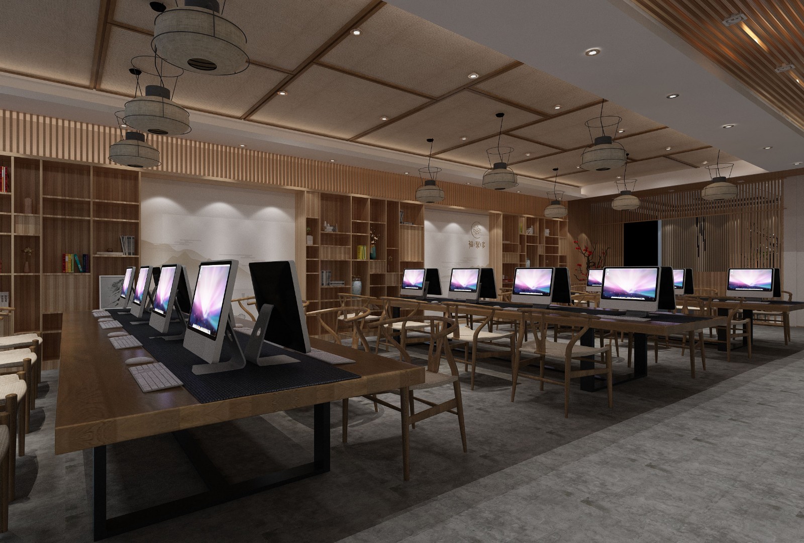 630平米郑州办公室装修设计效果图