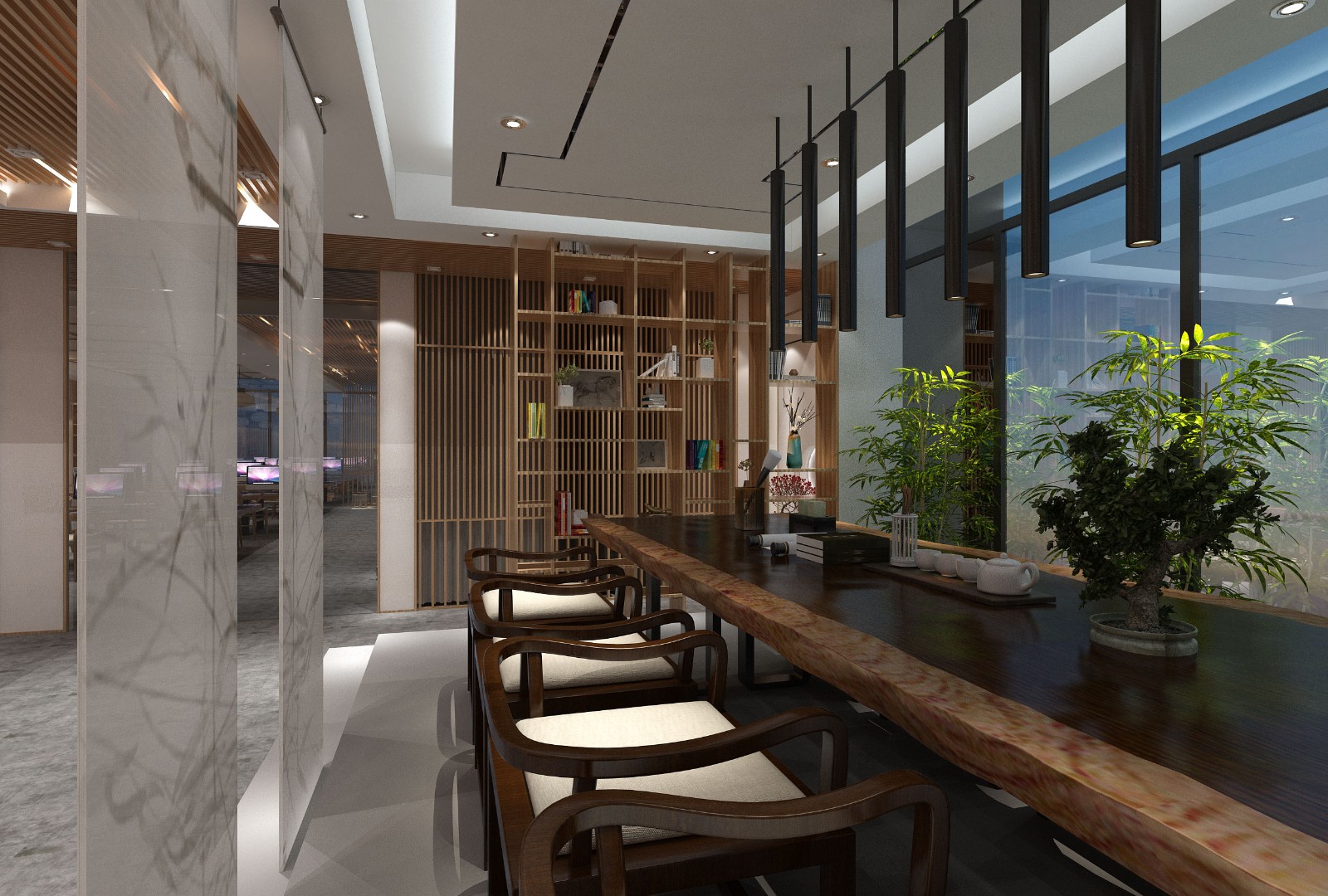 630平米郑州办公室装修设计效果图