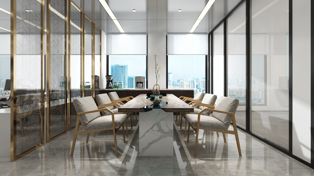 225平米办公室装修设计效果图