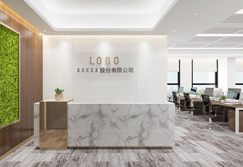 87平米办公室设计施工效果图