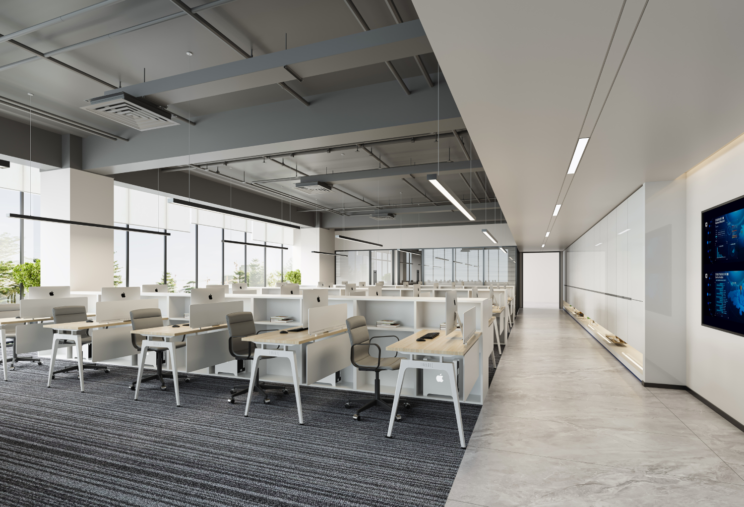 325平米办公室设计装修效果图