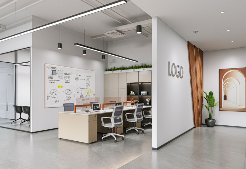 238平米郑州办公室装修设计效果图