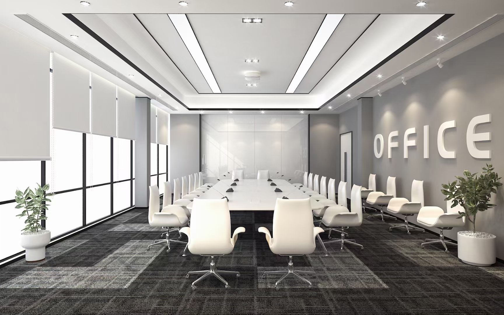 215平米工业风办公室装修效果图