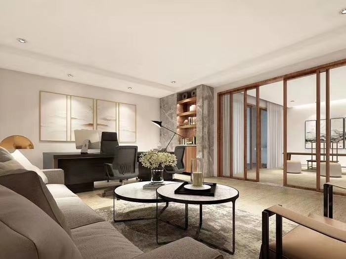 312平米新中式办公室装修效果图