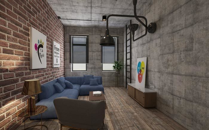 310平米工业风办公室装修效果图